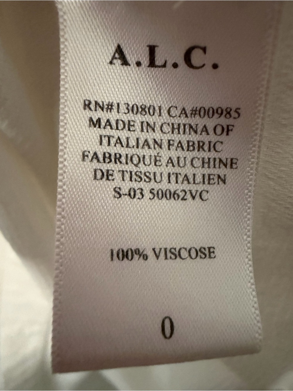 A.L.C. Open Back Textured Top Sz 0 Quiet Luxury Minimalist Coastal Romantic Chic - Picture 6 of 7